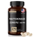 Nattokinase补充剂 - 2000 FU of Enzyme - 270 Capsules of Nattokinase 100mg - Gluten Free, Non-GMO, Vegan