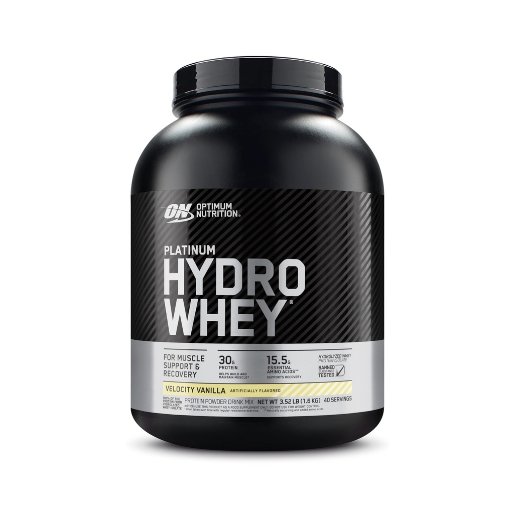最佳营养 白金 水合蛋白粉 100% 水解 Whei 隔离 粉 火焰: 高速香草,3.5英镑(包装 5月 Vary)
