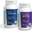 NatureCity Vision 支持 BundleXX真象眼健康公式,30 Veggie Capsules + TrueAsta Marine