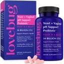 LOVBUG PANCAN – 支持UTI、BV、ODOR和PH平衡的多排生素 – 女性近亲植物和消化保健的阴道生素 – 30 Capsules