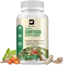 妇女科蒂索尔补充剂,10in-1 Cortisol 减压器管理者补充剂,配有Ashwagandha、Glycnit镁、L-Theanine、Rhodiola、Non-GMO、60 Vegan Capsules