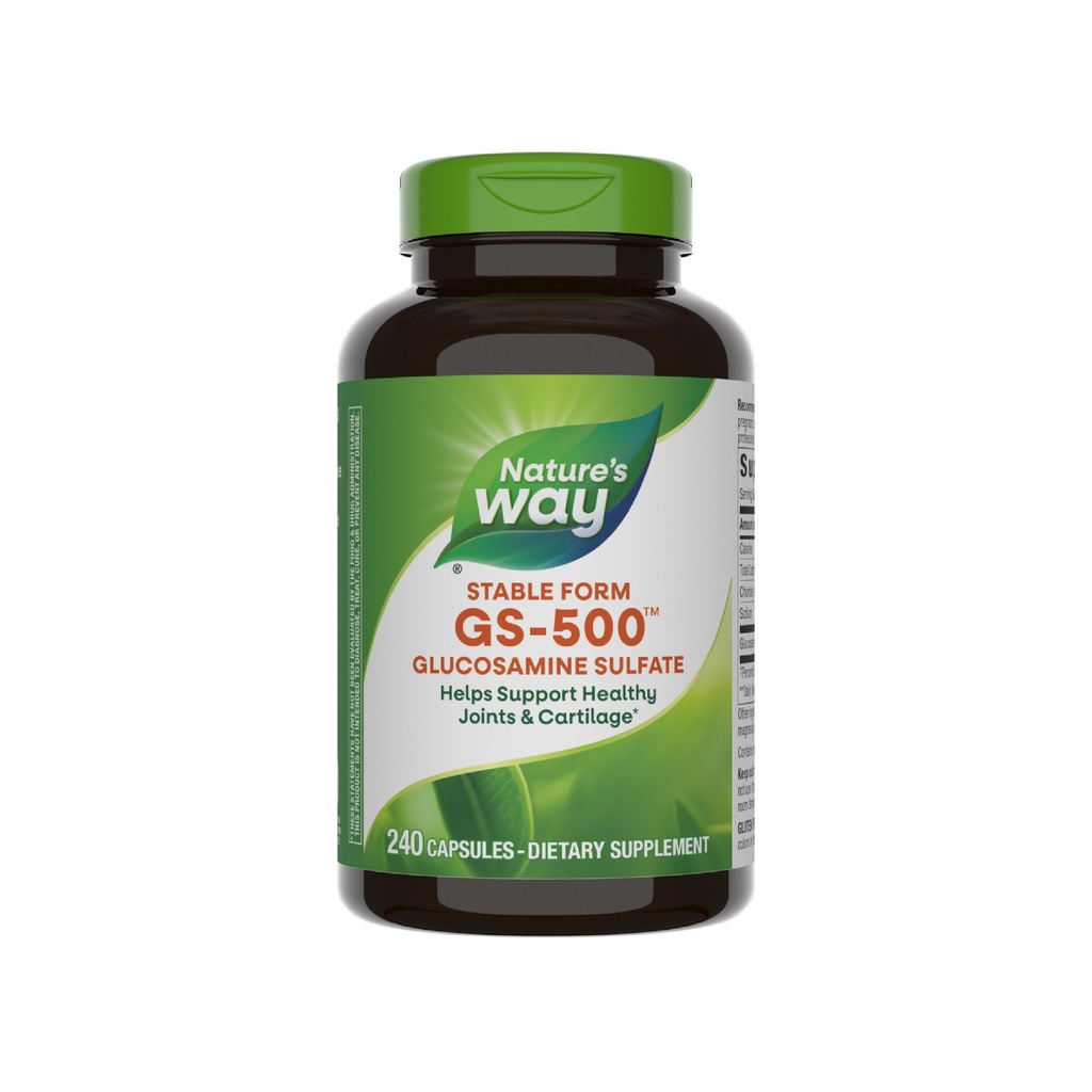 天然之路 GS-500 Glucosamine Sulfate,联合健康支助补编*,240卡普尔