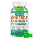 Soursop Graviola Gummys → 2000mg Soursop 叶片提取用于消化、细胞支持、免疫支持和抗氧化剂 → 高吸附性 → 非GMO, Vegan, 60 Gummys