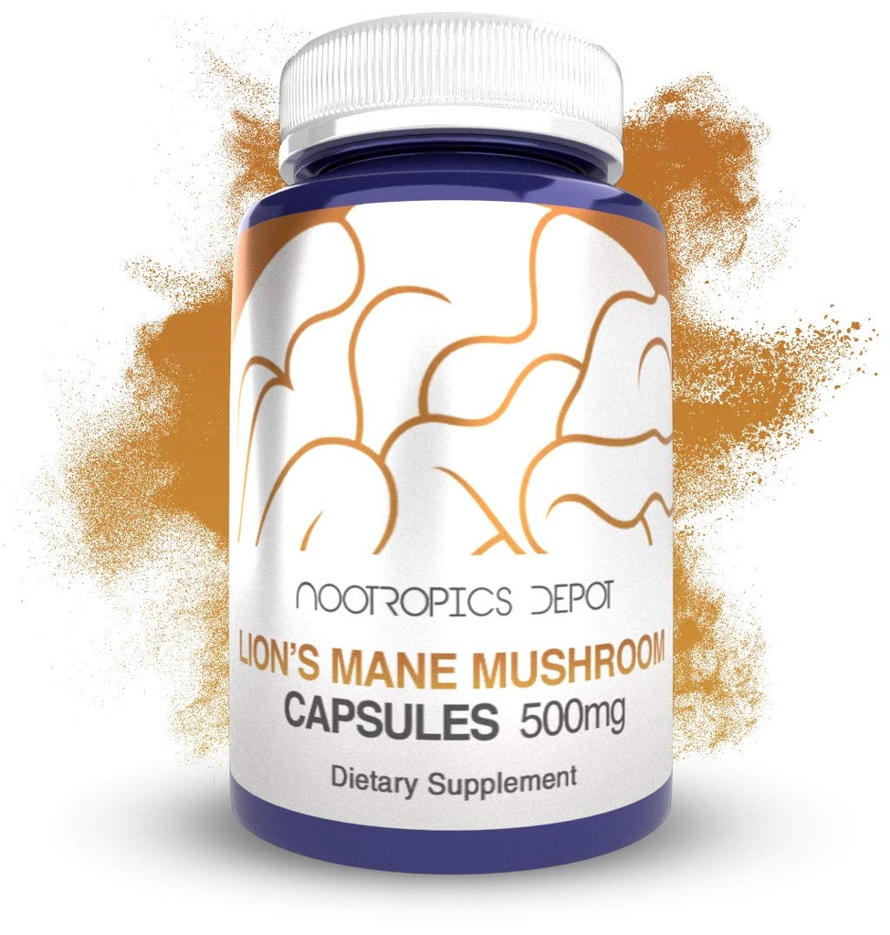 (原始内容存档于2019-09-21) (英语). Nootropoctics Depot Lions Mane Mushules + 500mg + 180 Count → Hericium elinaceus → 全果体 蘑菇 提取 → Brain Health 补充 + 神经保护 + boosts Mood