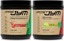 JYM Pre Workout, Post Workout, 和 BCAA 肌肉建筑辅助箱 配有 Pre JYM 粉末, Post JYM Active Matrix, 30 services each