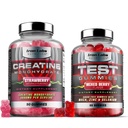 Muscle Gummy Bundle - Creatine Monohydrate Gummys & Testo Gummys for Men - 高级Bundle 软件包