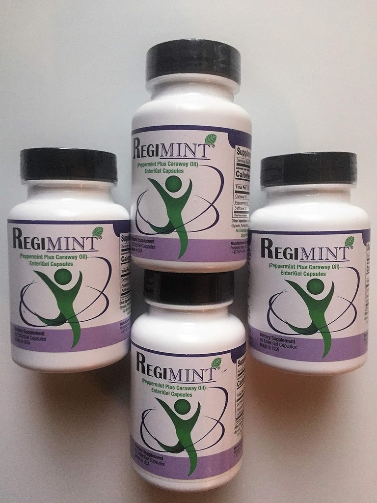 Peppermint Oil Plus Caraway Enteric Caps. IBS (4瓶) (中文(简体) ).