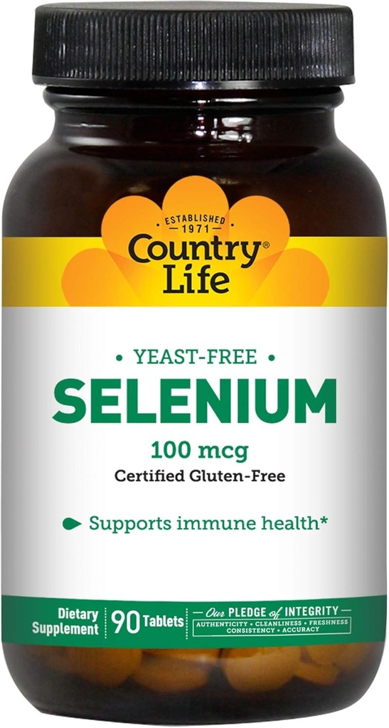 国家生活 硒 100 mcg, Yeast Free - 90块