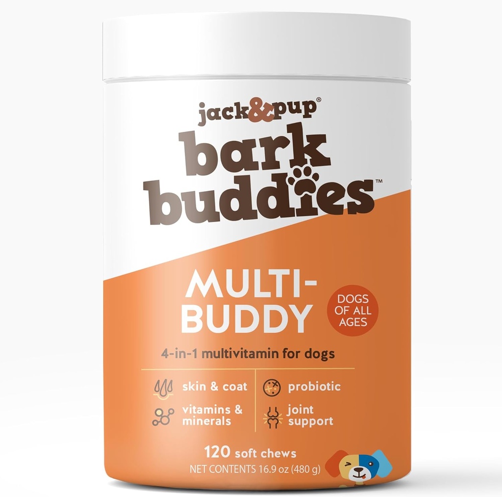 Jack&Pup Dog 多维他命 – Bark Buddies 多维他命 – 高级狗对小狗的维生素和补充 – Daily Dog 多维他命 – 为豁免,联合,文摘,皮肤和大衣健康(120cm) 互联网档案馆的存檔,存档日期2011-12-21.