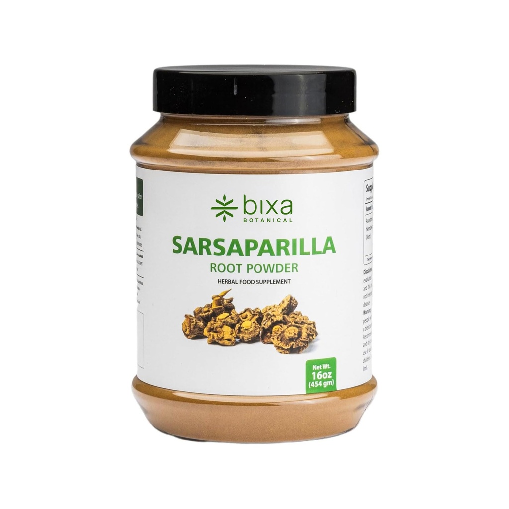 Bix BOTANICAL Sarsaparilla 根粉 | Hemidesmus Indicus (Anantmool) | Ayurvedic 草药补充 | Gluten Free, Non-GMO, Steam tried, Vegan, 100%纯,140+ 草药遗产 | 1 lb/16oz