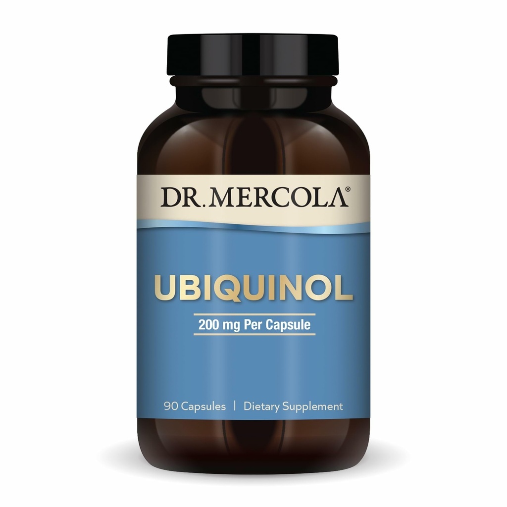 Mercola Ubiquinol博士,90名服务员(90名卡普尔人),200毫克/每名卡普尔人,食物补充,支持能源生产,非GMO