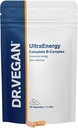 DR.VEGAN 超能量 高强度 B 维生素复合体,30 Vegan-Friendly Capsules 包括维生素B12(100ug),Choline(50mg),Biotin(50ug)和Folate(200ug) 一天