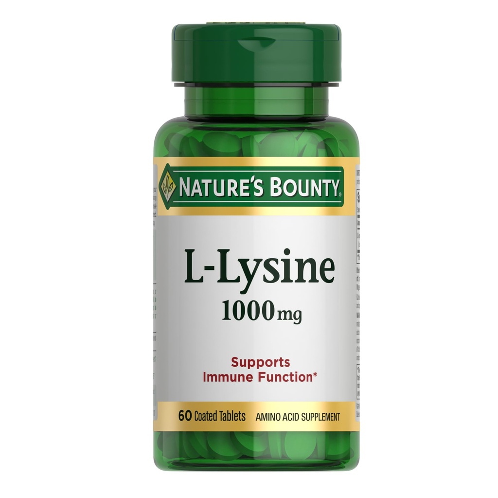 自然丰产L-Lysine 1000毫克,60片(3袋)