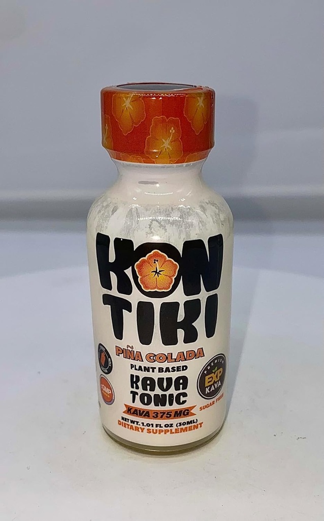 EXP Kava Kon Tiki Piña Colada Kava Tonic 1.01 fl z 30 ml (英语).