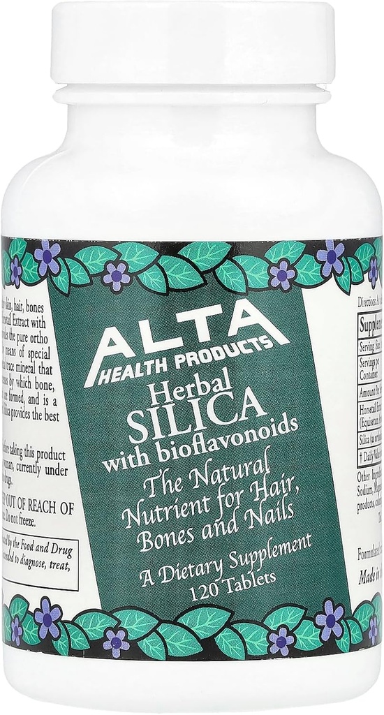 Alta健康产品 -- -- 含生物氟化物的硅,500毫克,120片