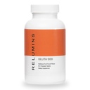 Relumins Gluta 500 胶片 胶片 胶片 氢酸 维生素 C 生物素 & Collagen – 支持皮色Tone & Glow – 水果冲刺 Flavor – 美国制造 60 片