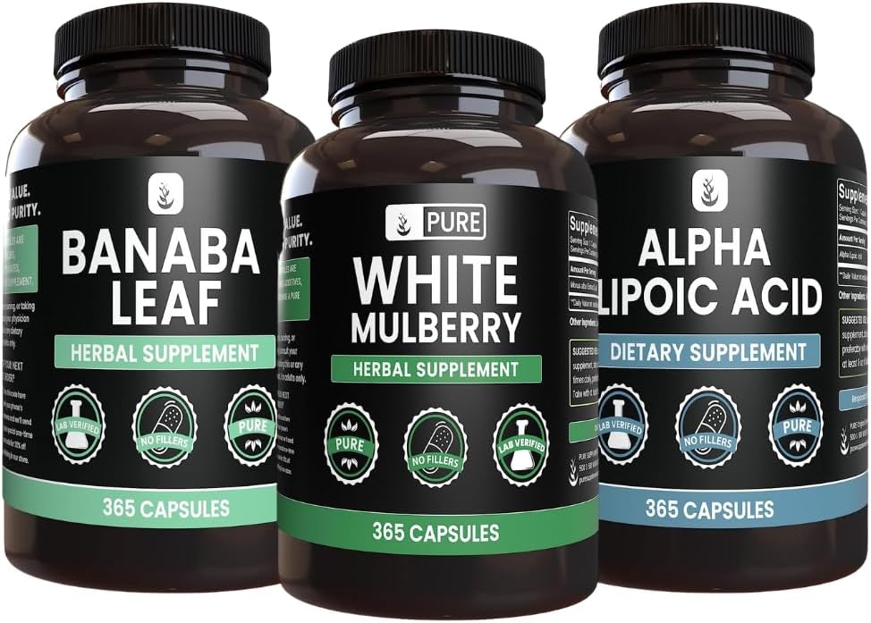 白木莓、Alpha Lipoic酸、Banaba Capsule Bundle(365个Capsules)、纯和未稀释、实验室验证
