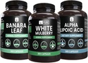 白木莓、Alpha Lipoic酸、Banaba Capsule Bundle(365个Capsules)、纯和未稀释、实验室验证