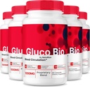 (5 Pack) GlucoBio Capsules,官方Gluco生物血液支持补充,所有支持整体健康与健康的自然公式,维生素药精,GlucoBio审查(300 Capsules)