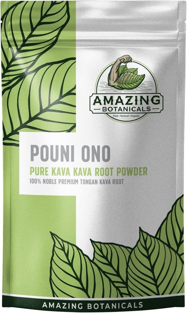 汤加卡瓦根-Pouni ONO-100% 诺贝尔纯 汤加 天然卡瓦饮粉,16oz,1磅 纯纯 汤加卡瓦波尼 ONO