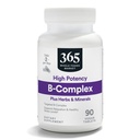 365 由全食品市场,HighPotency Vitamin B 综合体与草药支持片,90 CT