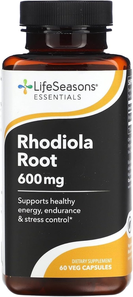 Rhodiola根-支持健康应激反应、自然睡眠周期、脑健康及更多-自然平静支持-每2个卡普尔600毫克-30天供应