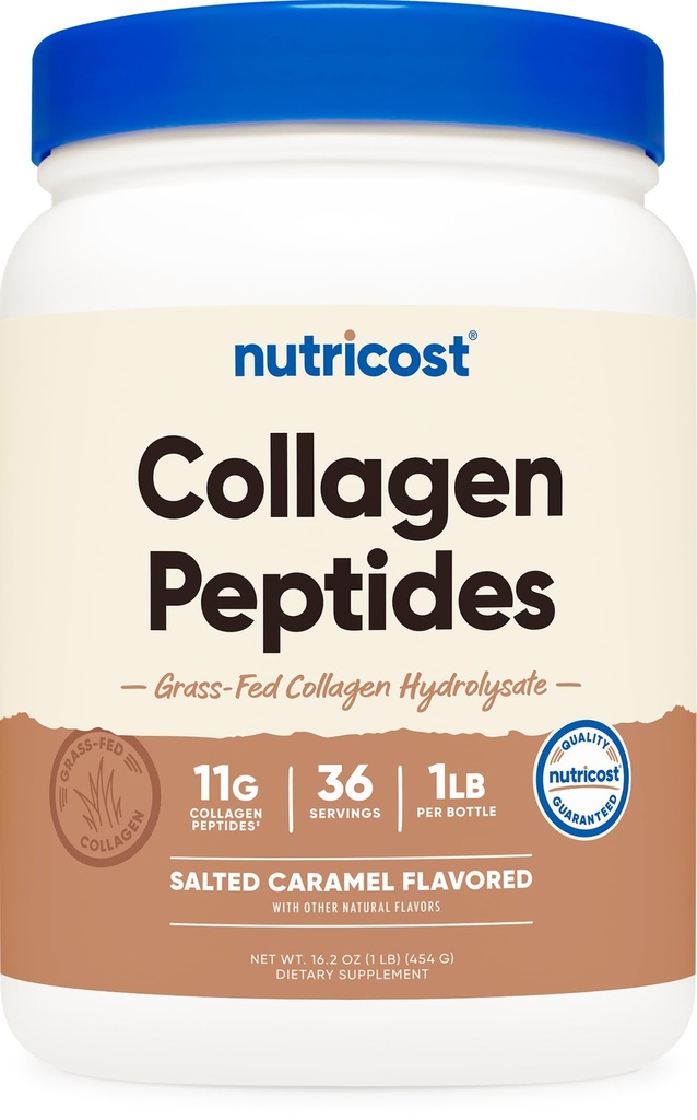 营养成本Collagen Peptides Powder 1LB (454 G) (盐焦糖) - 草药Bovine Collagen 水解