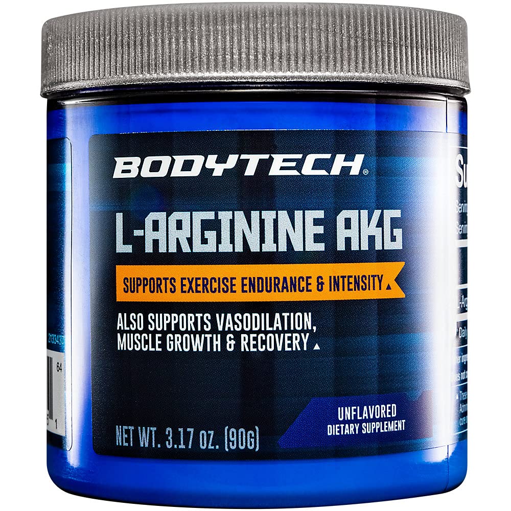FADITECH L-Arginine AKG 3000MG - 支持锻炼耐力和强度、肌肉生长和复苏、蒸汽、硝氧化物(3.17 Ounce粉)