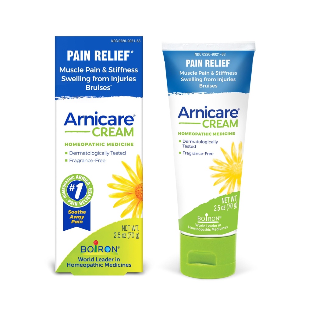 Boiron Arnicare Cream 联合疼痛、肌肉疼痛、沉痛、痛苦和僵硬的自然舒畅救济 -- -- 快速吸附和无香味 -- -- 2.5 oz