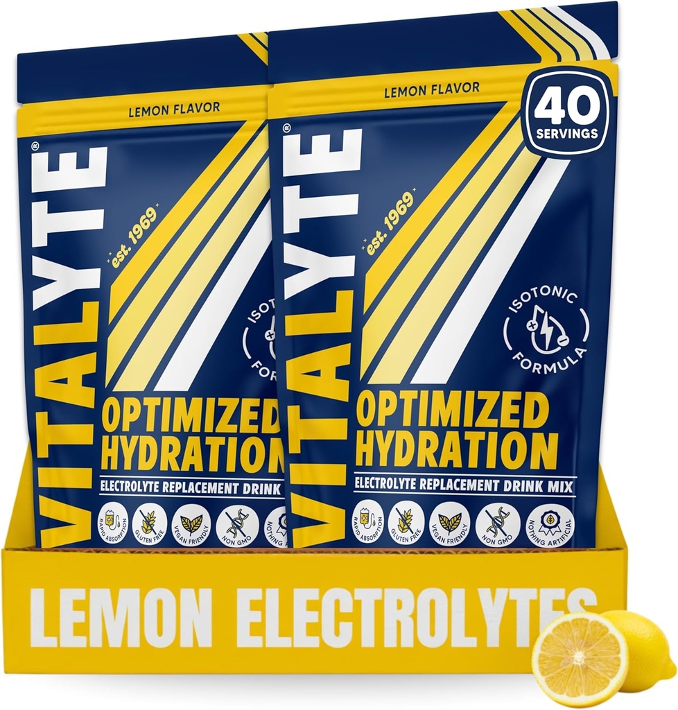 Vitalyte Electrolyte Powder Drinking Mix,同位素电解水解Mix,Gluten Free Post Workout Powder Mix, Pack of 2,35 oz. 维塔利特·普罗特·普罗特·普罗特·普罗特(英语:Pack of 2, 35 oz.) 维塔利特·普罗特·普罗特·普罗特·普罗特·普罗特·普罗特·普罗特·普罗特·普罗特·普罗特·普罗特(英语: 每个,柠檬花