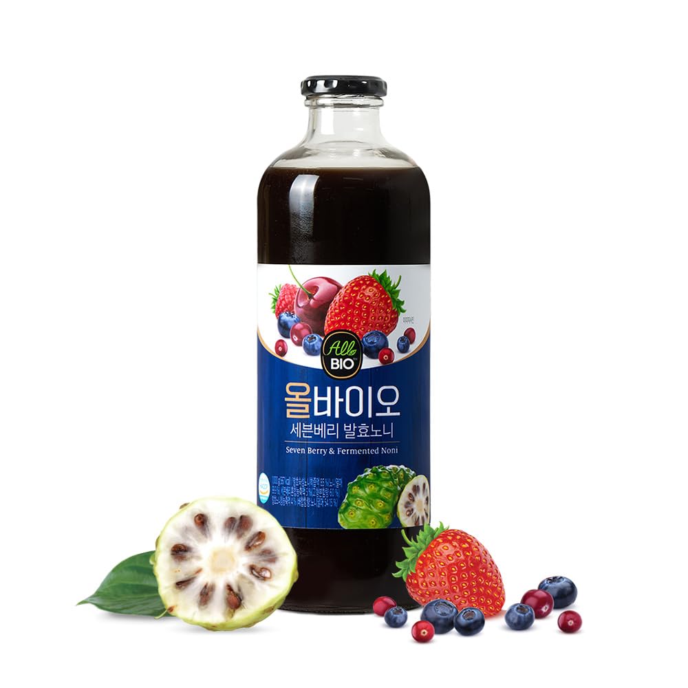 JAVA NONI JUICE TRACT 配有 7 BERRY BLEND - 33.8 f oz (1L) 瓶 - 100%纯 Resveratrol & 发酵 由ALBIO公司