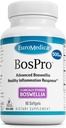EuroMedica BosPro - Boswellia Serrata 提取补充 - 健康肺部支持的饮食补充 - 草药补充公式 - 60软胶