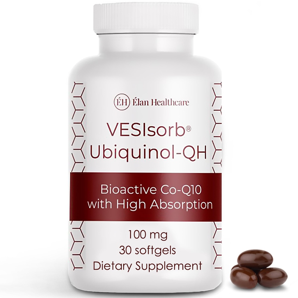 VESIsorb Ubiquinol-QH 100毫克软胶,30个计数