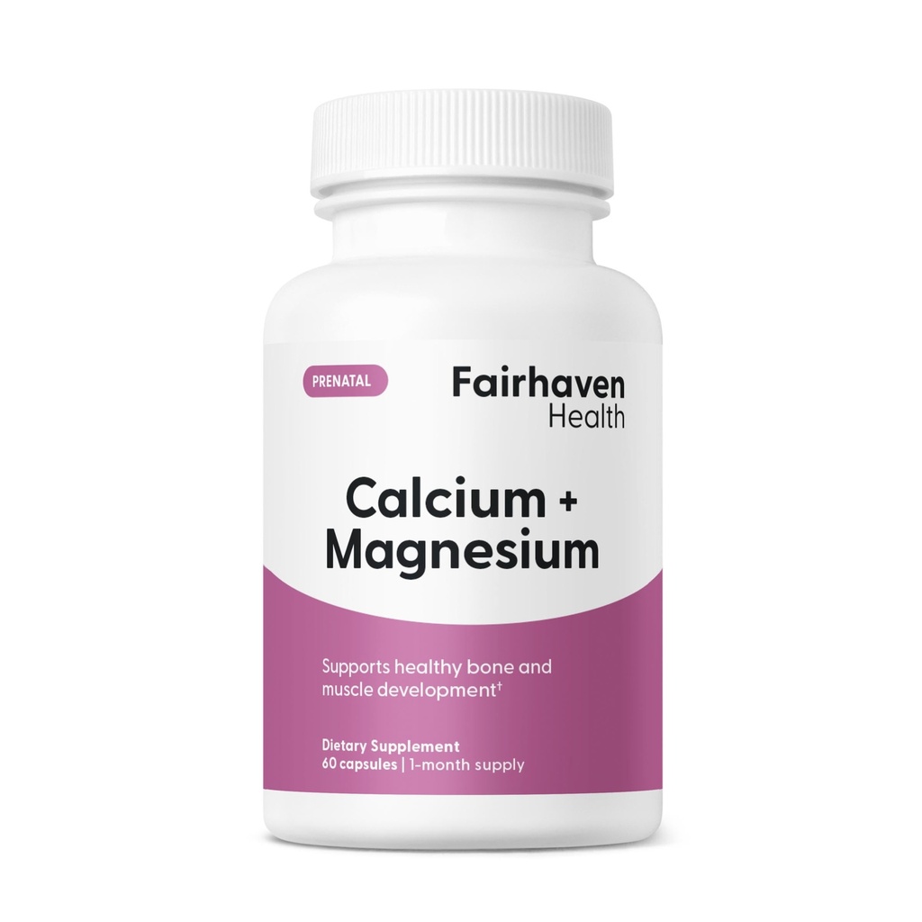 Fairhaven Health Peapod Cal-Mag → 钙和镁补充剂,用于怀孕、婴儿和女性保健的维生素D3 → Gluten & 乳品免费CalMag 补充剂 → 1个月供应