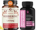 Berberine Complex + Fat Burner for Women + 体重损失和糖类支持,配有 Raspberry Ketones + Appetite 抑制剂、代谢促进剂和 Belly Fat 减肥剂 + 一个月供应