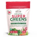 Country Farms Super Greens Berry Flavor, 50 Organic Super Foods, USDA Organic Drink Mix (Wheat Grass, Spirulina, Chlorella) Mushrooms & Probiotics, with Fiber, Gut Health, Natural Energy, 30 Servings