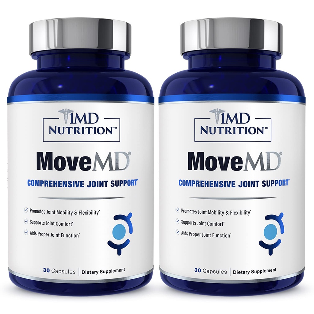 1MD 营养移动MD - 联合健康补充 - 医生与Collagen, Astaxanthin 和 More + 30 Capsules (2-Pack) 共同设计.