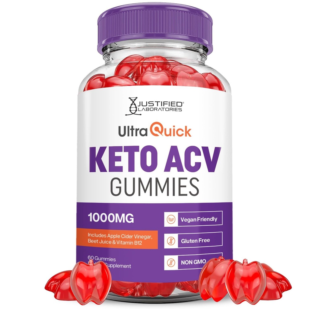 Ultra Quick Keto ACV Gummys 高级公式 1000MG 极速 Keto Gummys 苹果 苹果 苹果 苹果 苹果 醋 与石榴 甜菜 果汁 粉 B12 Vegan 非 GMO 60 Gummys 配制