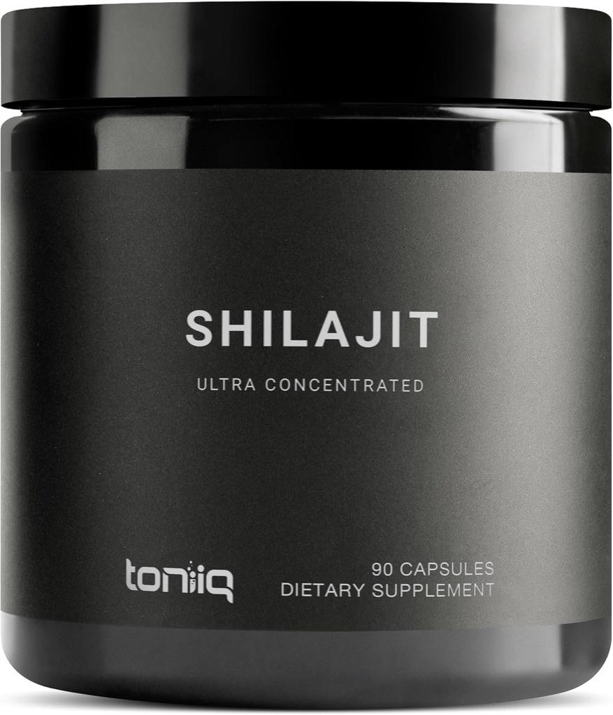 Toniiq Ultra将40%的富尔维酸Shilajit用于男子-纯 10:1 抽取-第三方测试 10x 概率卡普尔-高于概率和追踪矿物-在GMP认证设施中制造