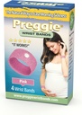 Pregie Anti-Nausea Wristbands – 早间疾病救济 – 临床测试的Nausea救济援助 – 怀孕救济 – Acupressure Wristband – 副效果免 - 2对等,一组4个乐队 - 粉红色