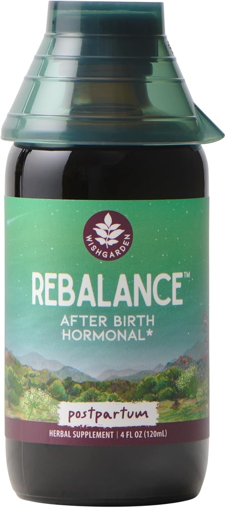 WishGarden Herbs ReBalance After bird Hormonal - Vitex Berry & Motherwort支持健康产后荷尔蒙水平和产后荷尔蒙平衡,4oz
