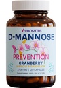 Cranberry D Mannose Capsules — D Mannose with Cranberry, Hibiscus & Dandelion, 2000 毫克/日 — 支持 Urinary Tract Health & Compfort — 120 Veggie Capsules (英语).