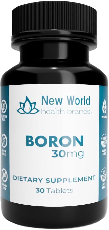 Boron 30mg 矿物补充剂 - 软垫甲状腺素支持快速吸收公式(30)