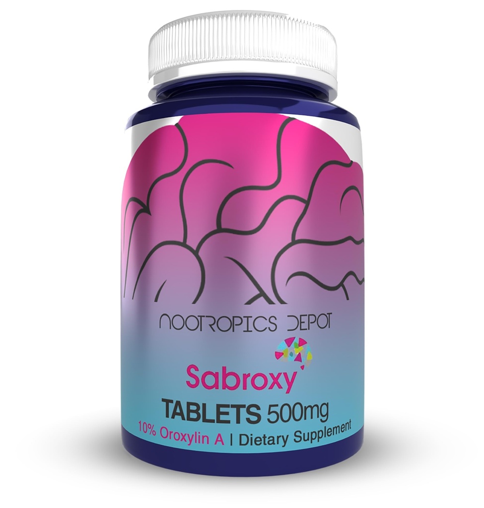 (原始内容存档于2019-09-21). Nootrophics Depot Sabroxy® Tablets | 500mg | 30 Count | 最小10% Oroxylin-A | Oroxylum indicum | 帮助促进焦点和动机 | 帮助促进认知函数