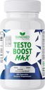 Testo Boost Max – 自然Stamina 男性助推器 – 强化自然能源, Stamina 和 力量助推器
