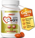 CoQ10 200mg Softgels – 高吸收性Coenzyme Q10 用于心脏健康,细胞能量和抗氧化剂支持 – 60 Softgels