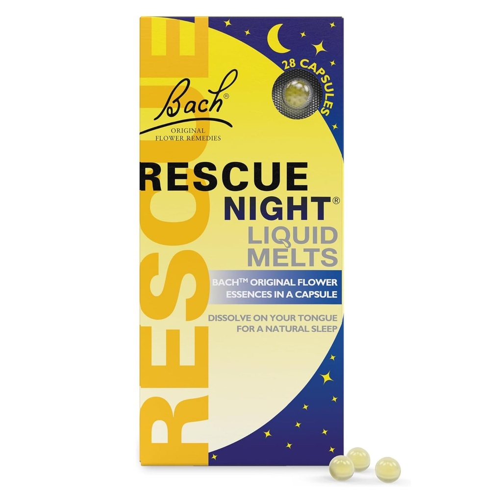 Bach ResCUE SLEP液体熔融,天然橙香草香草,天然睡眠援助,应激救济,Homopathic Flower Essence, Free of Melatonin, Gluten & Sugar, Non-artical, 28ct.