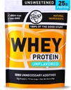 TGS 营养 100 Whey蛋白粉无味,无甜味 - 清洁,无人工食品 男女 - 5lb Bulk, Soy Gluten Free, Keto, Low Carb - 健身后肌肉复苏