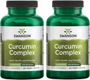 Swanson Crucumin 综合体 - 支持联合健康、流动和身体功能的草药补充剂 - 与最佳吸收生物Perine标准化 - (120 Veggie Capsules)(2包)