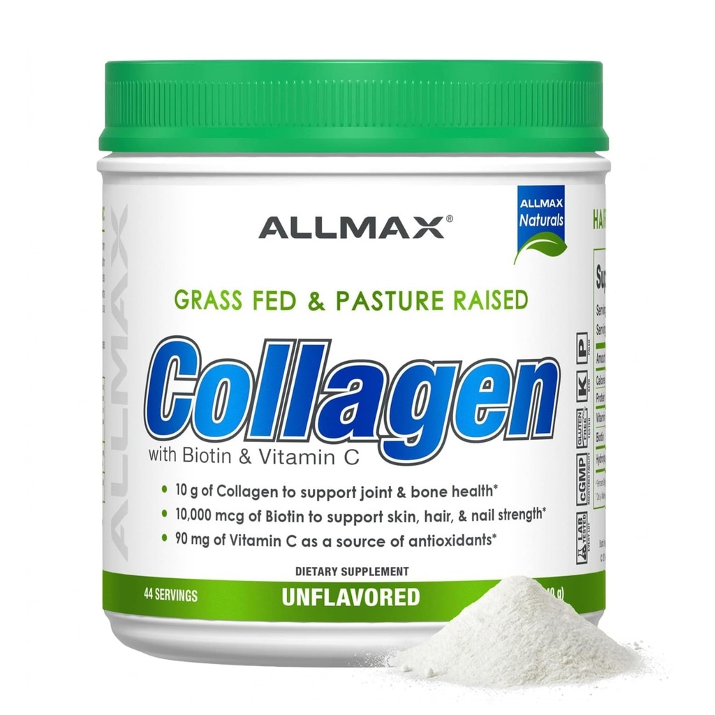 AlLMAX 营养草药和草药加养焦糖,含1万毫克生物锡+90毫克维生素C,无味,15.5 oz(440克)